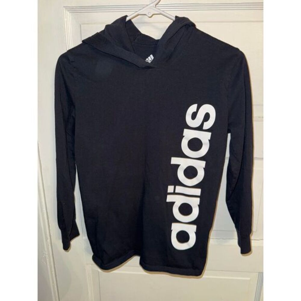 Adidas Youth Black Long Sleeve Size 10-12